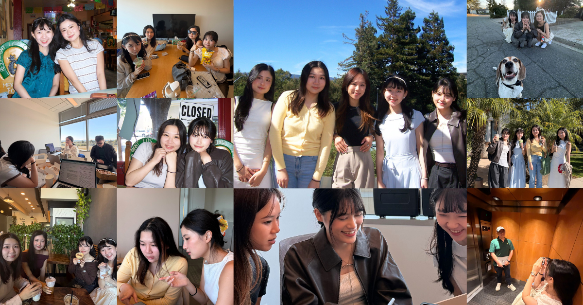 Photo collage of IrisGo's 2026 marketing interns